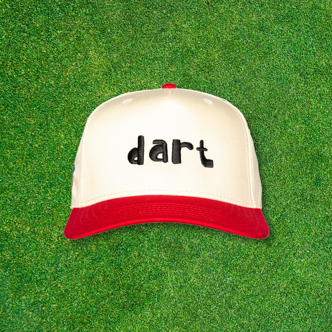 'Script' DartMag Hat - Natural/Red