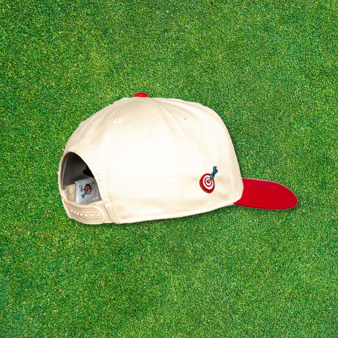 'Script' DartMag Hat - Natural/Red